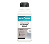 Polyvine Metallic Paint - Acrylic Metallic Heat Resistant Paint No Primer or Topcoat Needed - Water & UV Resistant Decorative Paint for Ceramics, Furniture, Ornaments, Interior Walls, Metalwork & More