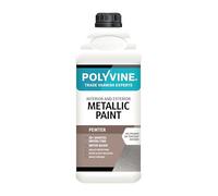 Polyvine Metallic Paint - Acrylic Metallic Heat Resistant Paint No Primer or Topcoat Needed - Water & UV Resistant Decorative Paint for Ceramics, Furniture, Ornaments, Interior Walls, Metalwork & More