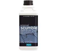 Polyvine Original Scumble Glaze - Decorative Clear Acrylic Glaze for Walls & Furniture - Water-Based Translucent Colourant Medium for Colour Washing, Marbling & Stippling - 1 Hr Working Time