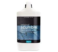 Polyvine Original Scumble Glaze - Decorative Clear Acrylic Glaze for Walls & Furniture - Water-Based Translucent Colourant Medium for Colour Washing, Marbling & Stippling - 1 Hr Working Time