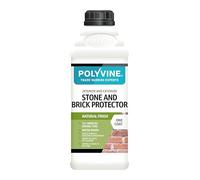Polyvine Stone and Brick Protector & Professional Sealant Masonry Waterproofer Interior Exterior Clear Penetrating Sealer Waterproof Coating for Stone, Brickwork, Flagstone, Sandstone, Slate, Plaster