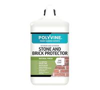 Polyvine Stone and Brick Protector & Professional Sealant Masonry Waterproofer Interior Exterior Clear Penetrating Sealer Waterproof Coating for Stone, Brickwork, Flagstone, Sandstone, Slate, Plaster