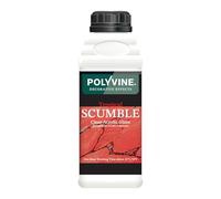 Polyvine Tropical Scumble Glaze - Clear Acrylic Glaze for Hot Environments 21°C+ - Oil-Look Decorative Water-Based Translucent Medium for Colourwashing, Marbling & Stippling - 1 Hr Working Time, 500ml