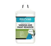 Polyvine Varnish and Paint Remover - Interior & Exterior Non Toxic Paint Remover & Varnish Stripper - Household Eco Safe Removal of Multiple Layers from Masonry, Brick, Wood, Furniture & More - 4L