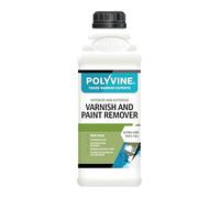 Polyvine Varnish and Paint Remover - Interior & Exterior Non Toxic Paint Remover & Varnish Stripper - Household Eco Safe Removal of Multiple Layers from Masonry, Brick, Wood, Furniture & More - 1L