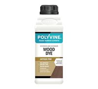 Polyvine Wood Dye - Interior Exterior Wood Colour Restorer - Quick Drying, Water Based Intermixable Woodwork Sealer Any Colour for Furniture, MDF, Ply, Hardwood, Softwood - Antique Pine, 500ml