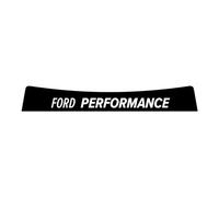 PolyWard Sunstrip for Ford Focus mk3 FORD PERFORMANCE Windscreen Banner Sunshade Decal Sticker - Pre-Cut Easy Install (White on Black)