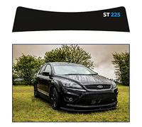 PolyWard Sunstrip for Ford Focus ST225 Windscreen Banner Sunshade Decal Sticker - Pre-Cut Easy Install (Matte Black)