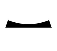 PolyWard Sunstrip for Mini One/S/Cooper R50 R53 R56 (2001-2013) Windscreen Banner Decal Sticker Sunshade - Pre-Cut Easy Install (Matte Black)