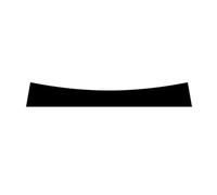 PolyWard Sunstrip for VW Golf mk7 / 7.5 Windscreen Banner Decal Sticker Sunshade - Pre-Cut Easy Install (Matte Black)