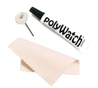 Polywatch Plastic Polish Kit - 5ml Scratch Remover for Plastic, Acrylic & Hesalite Watch Crystals - Includes Buffing String & Polishing Cloth - Restores Clarity on Watch Faces