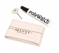 Polywatch Plastic Polish Kit 5ml - Watch Scratch Remover for Plastic, Acrylic & Hesalite Crystals - Restores Clarity - Includes Buffing String & Selvyt Polishing Cloth