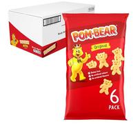 Pom Bear Original Multipack Crisps, Pack of 72 • Bear-Shaped Potato Snacks • Original Flavour • Gluten Free Snack for Kids & Adults • Light & Crispy Texture • No Artificial Colours or Preservatives