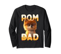 Pom Dad Pomeranian Daddy Spitz Papa Fathers Day Cute Pom Long Sleeve T-Shirt