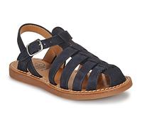 Pom d'Api Flat sandals PLAGE-STITCH DAD in Marine 12.5 kid