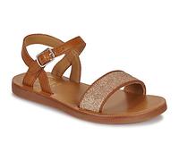 Pom d'Api Flat sandals PLAGETTE BUCKLE TAO in Brown 12.5 kid