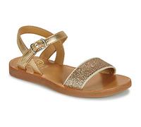 Pom d'Api Flat sandals PLAGETTE BUCKLE TAO in Gold 7.5 toddler