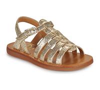 Pom d'Api Flat sandals PLAGETTE STRAP in Gold 12.5 kid