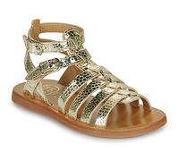 Pom d'Api Sandals PLAGETTE GLADIATOR in Gold 10 kid