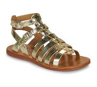 Pom d'Api Sandals PLAGETTE GLADIATOR in Gold 2 kid