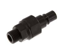 POM DN 7.2 Coupling Plug G 1/4 inch Male Threads Double Shut-Off