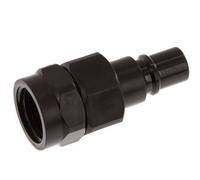 POM DN 7.2 Coupling Plug G 3/8 inch Female Threads Double Shut-Off