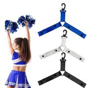 Pom Holders For Cheer Bag | Endurable Material | 3-Piece Backpack Strap | Pom Holder Hanger With Button | Innovative Rack Structure | For Cheerleading Competition Game Team