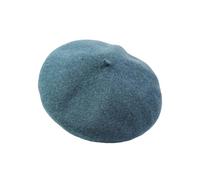 Pom Peace of Mind Classic Chic French Artist Beret Hat for Women - Stylish Wool Blend Cap in Fashionable Accessory for All Seasons! One Size (Wool, Teal Blue)