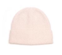 POM Peace of Mind Recycled Blend Knitted Light Oatmeal Beanie Hat for Women - Ladies Knit Winter Beanie for Outdoor Cold Weather, Soft Touch