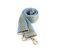 Pom Peace of Mind Wide Adjustable Bag Strap - Shoulder Straps for Handbag or Crossbody - Stylish Replacement to Elevate Your Accessories! (Pale blue chevron)