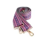 Pom Peace of Mind Wide Adjustable Bag Strap - Shoulder Straps for Handbag or Crossbody - Stylish Replacement to Elevate Your Accessories! (Bright pink chevron)