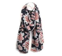Pom Peace of Mind Womens Large Summer Beach Scarf Lightweight Shawl Lady Sarong Organic Cotton Tulip