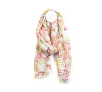 Pom Peace of Mind Womens Large Summer Scarf Lightweight Neck Wrap Shawl Lady Recycled Beach Cover Pastel Lily