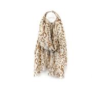 Pom Peace of Mind Womens Lightweight Summer Beach Scarf Stylish Unique Metallic Animal Leopard Print Ladies Shawl