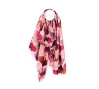 Pom Peace of Mind Womens Lightweight Summer Beach Scarf Stylish Unique Metallic Ginkgo Leaf Ladies Shawl