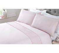 Pom Pom Duvet Set: Single/White