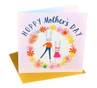 Pom Pom "Mummy Bunny, Girl" Mother's Day Greeting Card