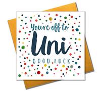 Pom Pom"You're Off to Uni Good Luck Greeting Card, POM078