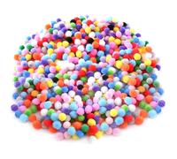 Pom Poms Craft, 2000Pcs Assorted Colours Pompoms for Crafting 10mm Mini Pom Poms Balls for DIY Crafts Project Decorations