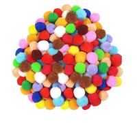 Pom Poms Craft, 250 Pcs Pompoms for Crafting 25mm Large Pom Pom Assorted Color Puff Balls for Hats DIY Creative Crafts Projects Decorations