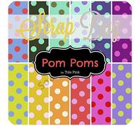 Pom Poms Scrap Bag (Approx 2 Yards) by Tula Pink for Free Spirit DIY Quilt Fabric