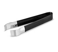 Pom Tongs Black 6inch - 6" Vinyl Coated Tongs for Cocktail Garnishes, Ice, Buffet and Deli Service