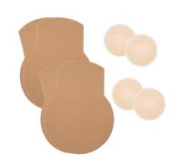 POMAMZ Breast Lift Tape for Women - Invisible Adhesive Boobs Tape | Strong Support for Large Busts | Backless, Strapless Body Tape for Dresses | 2 Pairs Waterproof Sticky Bra +Nipple Covers, C-D