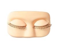 Pomberi Eyelash Mannequin Head,Soft Silicone Model - Makeup Mannequin Face | for Women Girls Beginners Training Beauty Home