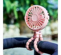 Pomberi Stroller Fan, Octopus Stro-ller Fan, Pram Fa-n Clip On Stroller, 360° Rotate Flexible Tripod Handheld Cooling F-an, For Stro-ller Handlebars, Fitness, Bike, Camping, BBQ