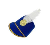 Pomberi Toy Soldier Hat, 22.8 Inches Soldier Cosplay Hat, Nutcracker Costume Ha-t, Tall With Adjustable Fit, Role Play Toy For Carnival Festival Ceremonial Wear Holiday Events Autumn