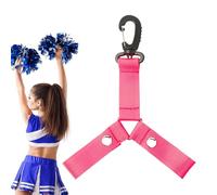 pomCheerleading Hanger Spirit Squad ID Tag, Pomstyle Button Carry Clip Holder, Fan Equipment Label Connector | Styl Functionality