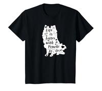Pomchi Shirt Design for Pomchi Dog Lovers T-Shirt, Youth, Black, Medium