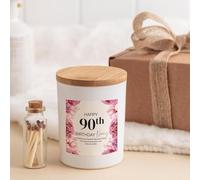 Pomchick - 90th Birthday Candle Gift for Nanny Any Age 60th 70th 80th Custom Present for Nan Nanny Gran Granny Grandma Mum Mummy Auntie