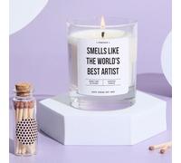 Pomchick - Artist Candle Gift Smells Like The World's Best Artist Fun Vegan Keepsake for Her Painter Sculptor Creative Souls Art Lovers